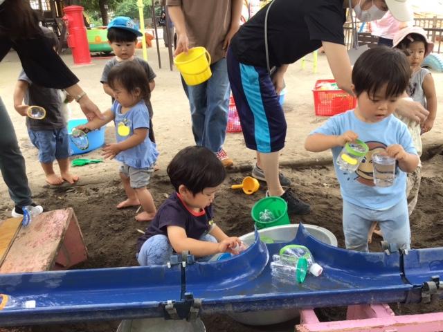 ６月２２日なかよしクラブ（親子教室）「泥んこあそび」